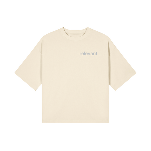 Relevant Cream Metallic T-Shirt
